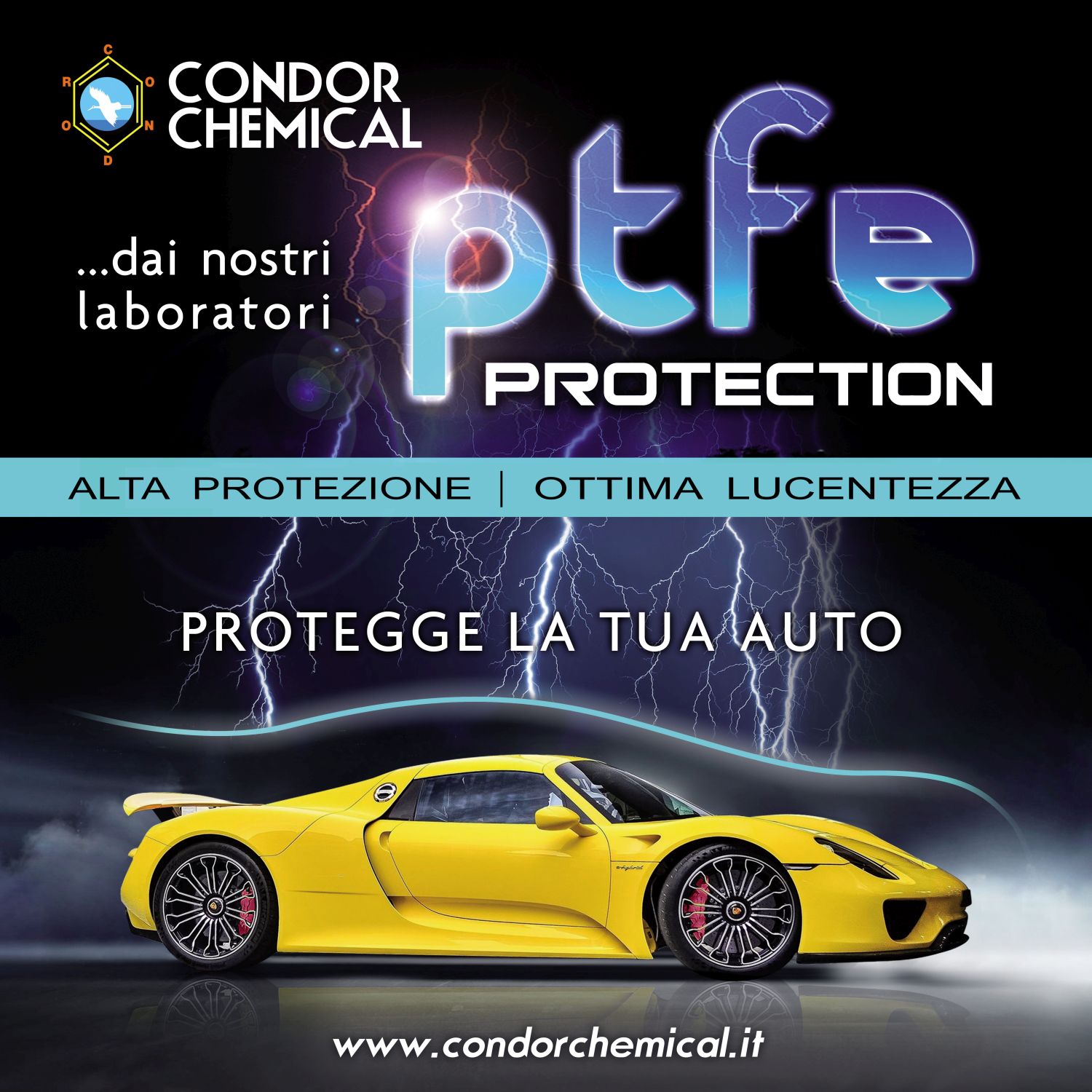 Cartello pubblicitario PTFE